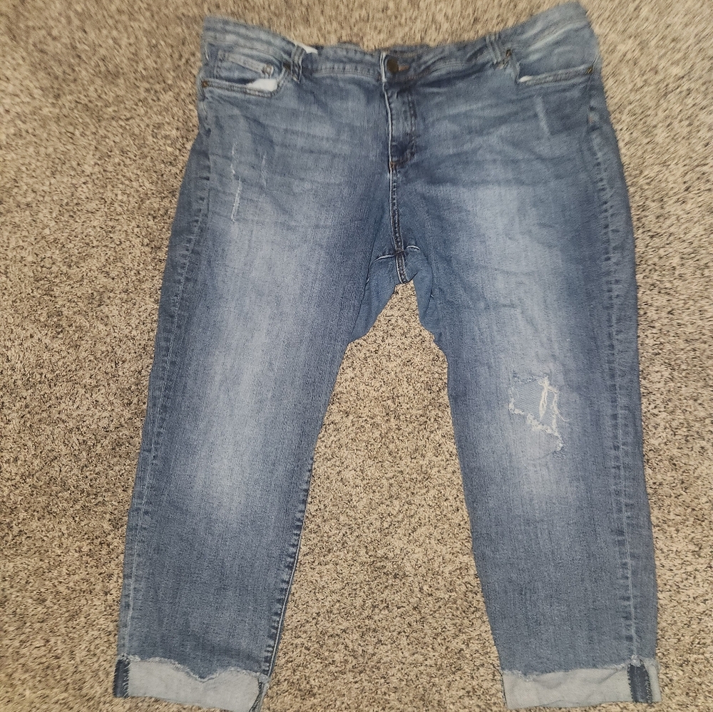 Kut From The Kloth Light Blue Crop Ankle Jeans